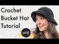 Easy Crochet Bucket Hat Pattern | Detailed DIY Tutorial