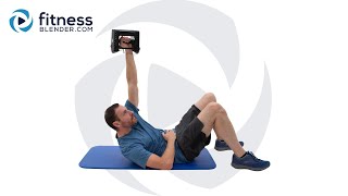 Advanced Core Strength Workout - At Home Abs Routine with Dumbbell