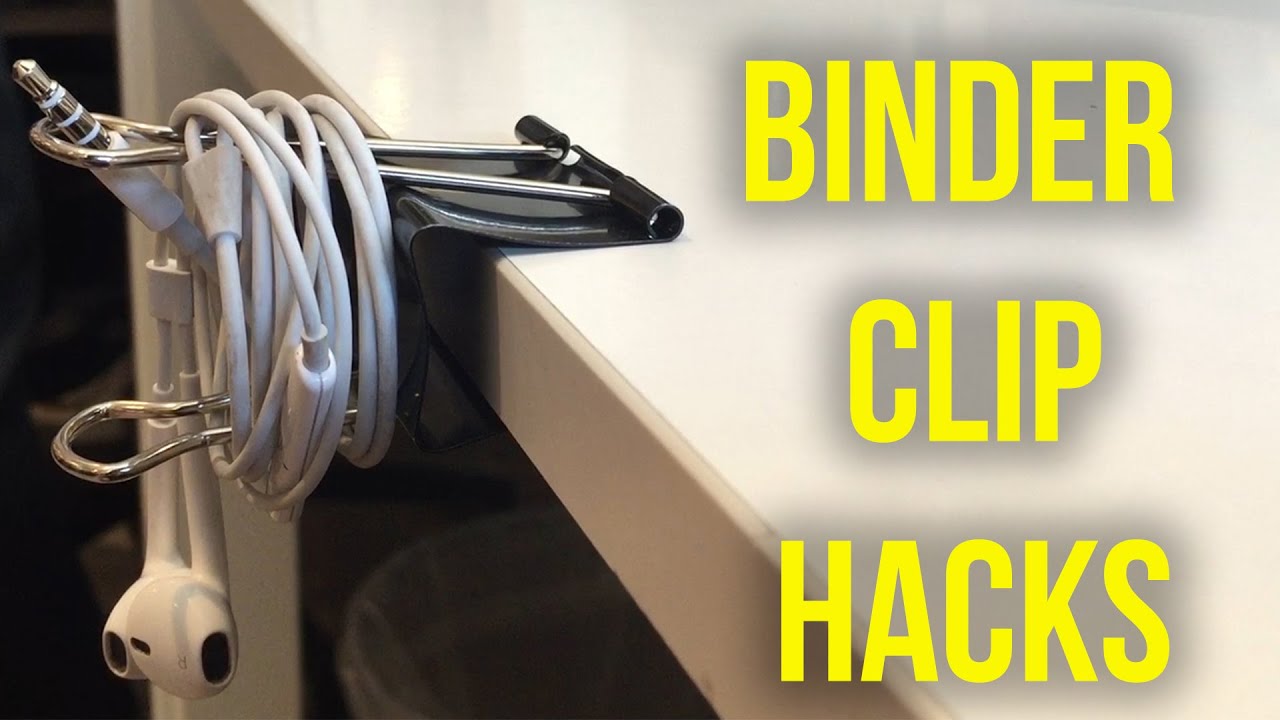Binder Clip Life Hacks Youtube