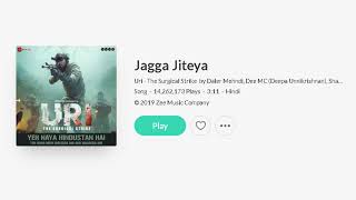 Jagga Jiteya - URI | Vicky Kaushal | Yami Gautam | Daler Mehndi | Dee MC | Shashwat 🎬🔥