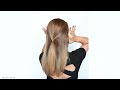 zig zag easy updo for thin hair