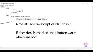 #1 Learn Javascript - 6. Form validation (For checkbox)
