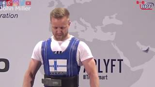 Antti Savolainen - 4th Place 767.5kg Total - 66kg Class 2019 IPF World Open