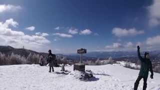 山頂からの絶景♪　入笠山スノーシュートレッキング　長野県富士見町　Superb view from the mountaintop.Snowshoing