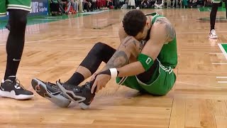 Jayson Tatum Hurts Ankle on First Play of Game 7