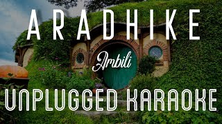 Aaradhike - Ambili | Karaoke with Lyrics | unplugged | Soubin Shahir | Haritha Raj | Sebin