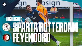Highlights | Sparta Rotterdam - Feyenoord | Eredivisie 2023-2024