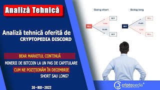 Analizăm piața crypto pentru a intui cum să ne pozționăm în luna Decembrie 2022. Short sau Long?