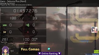 Kano - Setsuna Plus [Hard] 4.61 ⭐ DT (fourth FC on Tablet)