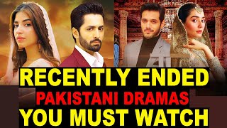 Top 10 Recently Ended Pakistani Dramas You Must Watch