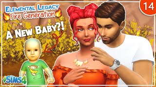 We had a baby! 🍼 | 🔥 Elemental Legacy - Fire Generation Episode 12 🔥 | Sims 4