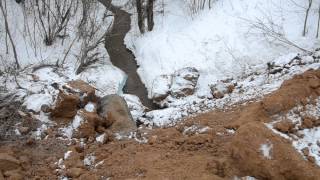 Несанкционированная дамба на реке Рыкша (Чувашия)