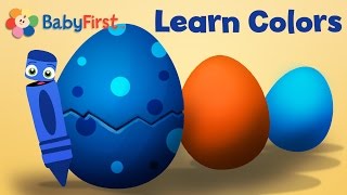 Learning Colors for Kids | Surprise Egg Cartoons for Kids | Children's Shows - Color Crew, Blue