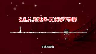 G E M 邓紫棋 《原谅我不懂爱》【高音质无损音乐 动态歌词】