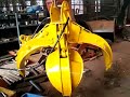 xinpu powerful orange peel grapple working orangepeel grapple shear excavator grapple attachment