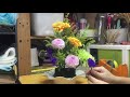 Arrange a small pot of flower | 超简单插花 ｜Huamama