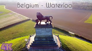 Belgium | Waterloo| Walk around and fly with drone | Belgique | Butte du Lion | 4K