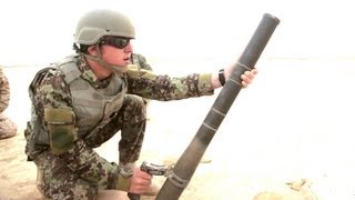 Afghan National Army M224 Mortar Live Fire Training