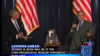 Susan Ford Bales discusses Bush's visit