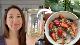 EASY Overnight Buckwheat for a HEALTHY VEGAN Breakfast! WHOLE FOOD PLANT BASED Breakfast