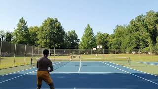 EMH TENNIS HIGHLIGHT POINT GUESSING CORRECT FOR DOWN THE LINE WINNER