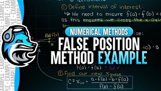False Position Method Example | Numerical Methods