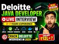 Deloitte Interview | Java 8 | Spring Boot | Microservices | Cloud | Docker | SQL | NoSQL | 2–7 Years