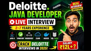 Deloitte Interview | Java 8 | Spring Boot | Microservices | Cloud | Docker | SQL | NoSQL | 2–7 Years