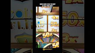 50x Coin Flip ! #casino #slots #crazytime #roobet