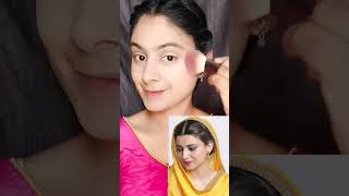 Nimrat khaira Inspired Makeup Look ❤️#shorts #youtubeshorts #viral #nimratkhaira #sidhumoosewala