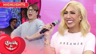 Vice Ganda is entertained by the dance shown by MC | It’s Showtime