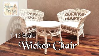 Johanna K's Mini Makes - 1:12 Scale Wicker Chair