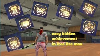 Easy hidden achievement in free fire max #Arshgaming