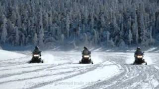 Promotional Slideshow for Snowmobiling at Riverfront Chalets