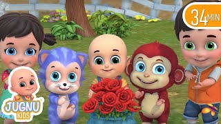 Ringa Ringa Roses | Ring Around the Rosie -3D Kid's Songs & Nursery Rhymes for children - Jugnu Kids