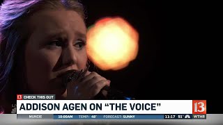 Indiana's Addison Agen performs on The Voice