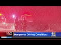 Snow, slush making driving conditions dangerous