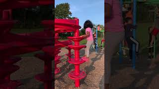 Athu and Adwi,fun at park,nazaria hits,nazria expression queen,park climbing,newyork usa,kids park