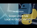 10. Scope in Python | LEGB rule | Local vs Global vs Nonlocal variables | Python Lectures |