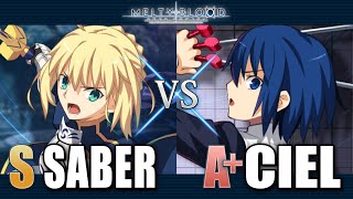 【MBTL】S|SABER vs A＋|CIEL【MELTY BLOOD TYPE LUMINA】