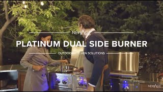 Platinum Dual Side Burner | Outdoor Kitchen Dual Side Burner | NewAge Products