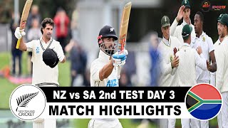 NZ vs SA 2nd TEST DAY 3 HIGHLIGHTS 2022 | NEW ZEALAND vs SOUTH AFRICA 2nd TEST DAY 3 HIGHLIGHTS 2022