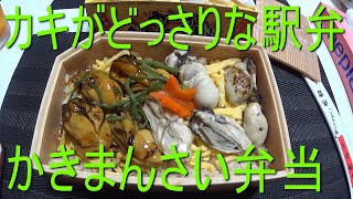 【駅弁】ユニー、アピタの駅弁大会限定、かきまんさい弁当を食べてみた【食レポ】#いなと嫁　#駅弁　#食レポ　#おみやげ　#ひつまぶし　#名古屋　＃名物　#祭　#東京駅　#駅弁フェア　#駅弁大会