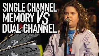 Memory War: Single VS Dual Channel for GAMING | Does it Matter?