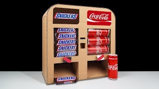 How to Make Snickers Chocolate and Coca Cola Vending Machine