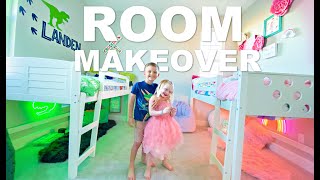 EXTREME Room Makeover *BOY/GIRL Shared Bedroom*