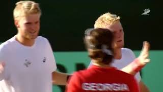 Zimbabwe vs Georgia Davis Cup 2016 - Benjamin and Courtney Lock vs Basilashvilli \u0026 Itonishvilli