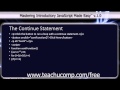 JavaScript Training Tutorial The Continue Statement