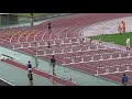 長野サマートライアル2020　女子100mh（松本国際・柳澤）