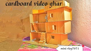 cardboard House very simple ! How to a make House oute of cardboard ! Dly cardboard House......